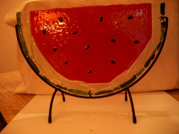Watermelon Fused Glass